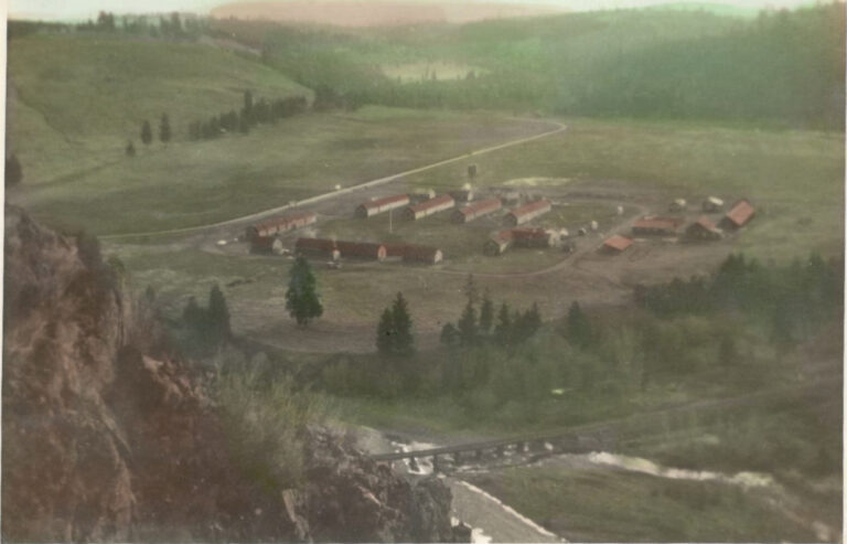 Photo of Camp Hilgard Oregon taken from above