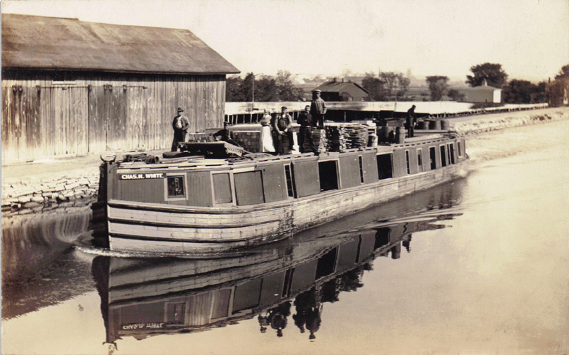 Boat on the Erie canal