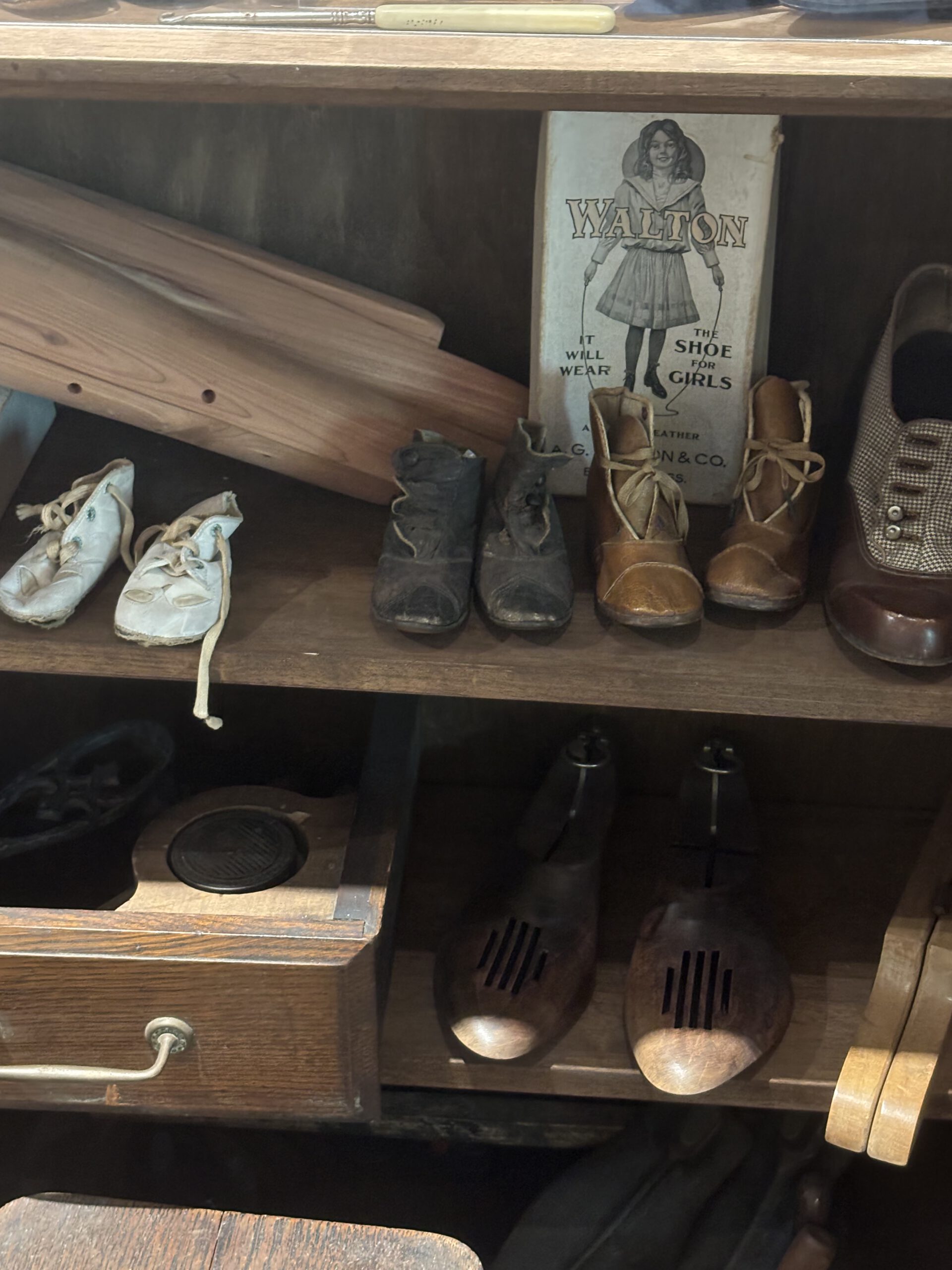 Shelf of shoes