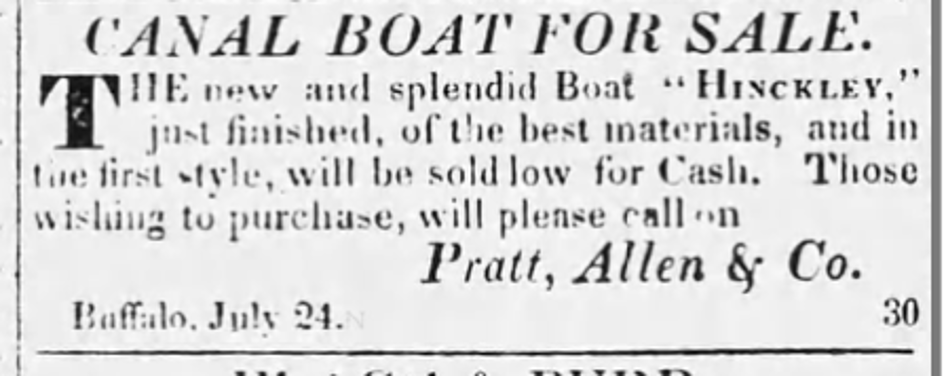 canal boat sales ad